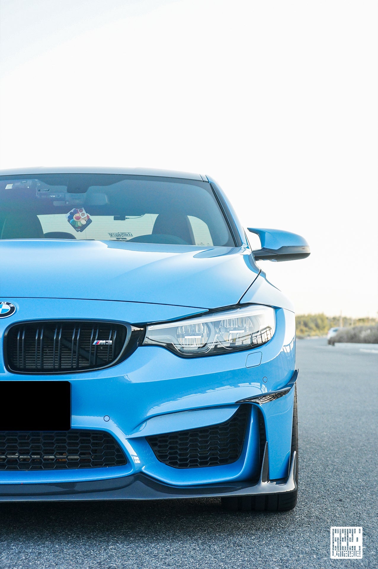 BMW M3CS M3C M3 F81 F80 2014 2015 2016 2017 2018 & M4CS M4C M4 F83 F82 2014 2015 2016 2017 2018 2019 2020 with Aftermarket Parts - Front Canards Carbon Fiber from Geex Village