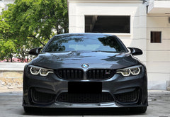 BMW M3CS M3C M3 F81 F80 2014 2015 2016 2017 2018 & M4CS M4C M4 F83 F82 2014 2015 2016 2017 2018 2019 2020 with Aftermarket Parts - Front Lip Carbon Fiber from Geex Village