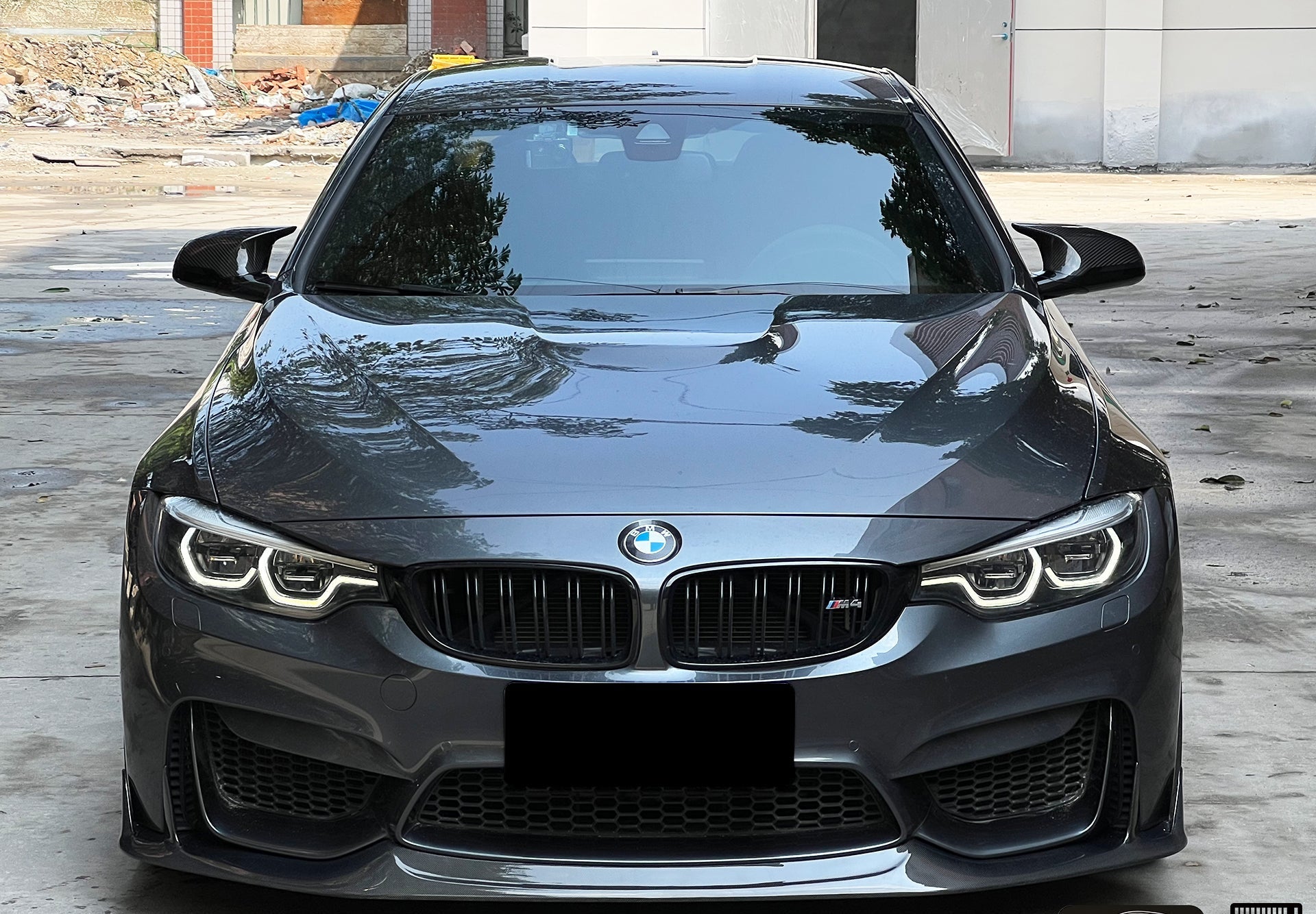 BMW M3CS M3C M3 F81 F80 2014 2015 2016 2017 2018 & M4CS M4C M4 F83 F82 2014 2015 2016 2017 2018 2019 2020 with Aftermarket Parts - Front Lip Carbon Fiber from Geex Village