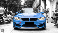 BMW M3CS M3C M3 F81 F80 2014 2015 2016 2017 2018 & M4CS M4C M4 F83 F82 2014 2015 2016 2017 2018 2019 2020 with Aftermarket Parts - Front Lip Carbon Fiber from Geex Village