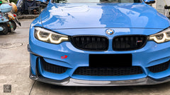 BMW M3CS M3C M3 F81 F80 2014 2015 2016 2017 2018 & M4CS M4C M4 F83 F82 2014 2015 2016 2017 2018 2019 2020 with Aftermarket Parts - Front Lip Carbon Fiber from Geex Village