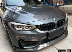 BMW M3CS M3C M3 F81 F80 2014 2015 2016 2017 2018 & M4CS M4C M4 F83 F82 2014 2015 2016 2017 2018 2019 2020 with Aftermarket Parts - Front Lip Carbon Fiber from Geex Village