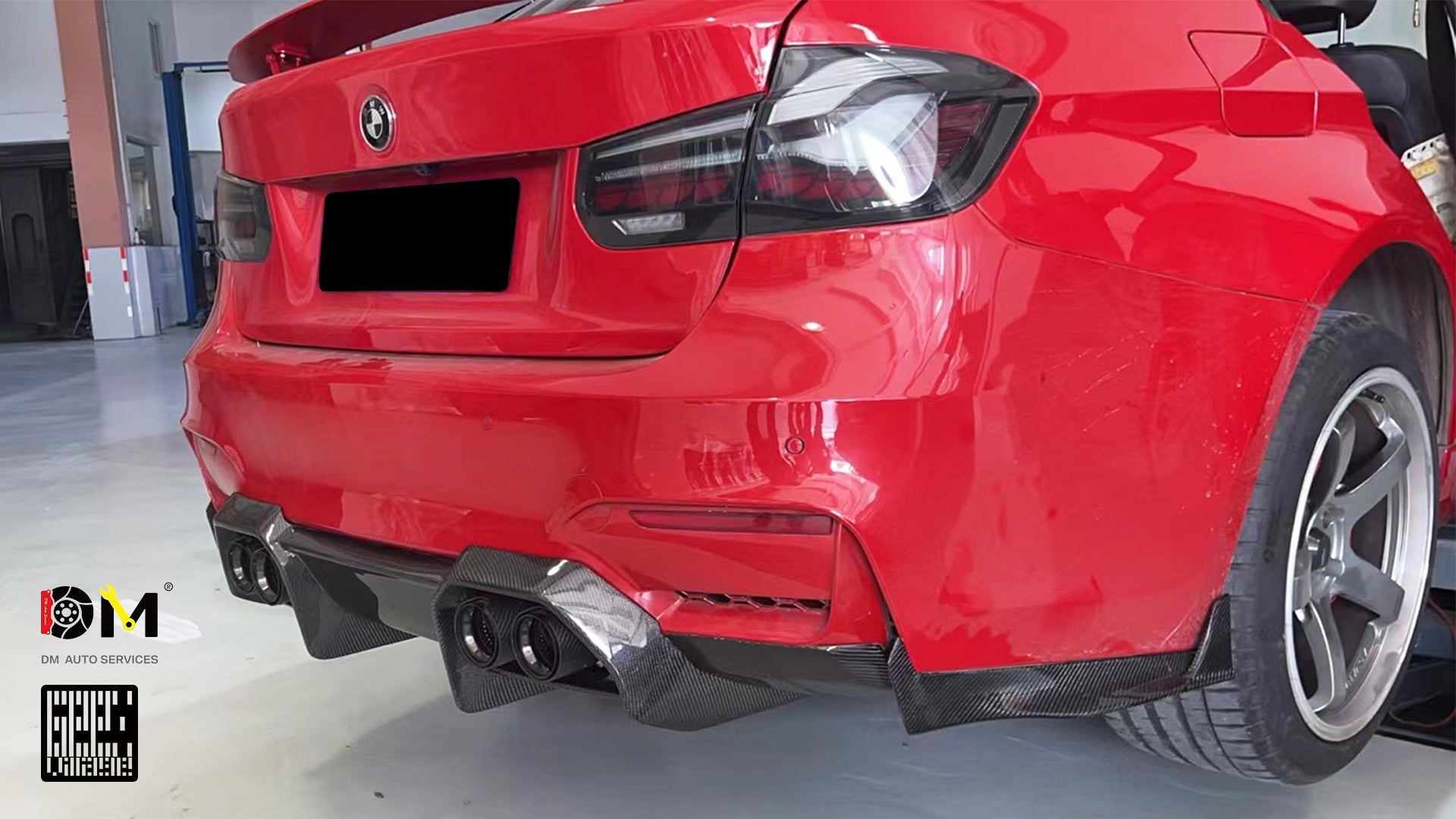 BMW M3CS M3C M3 F81 F80 2014 2015 2016 2017 2018 & M4CS M4C M4 F83 F82 2014 2015 2016 2017 2018 2019 2020 with Aftermarket Parts - Rear Canards Carbon Fiber from Geex Village
