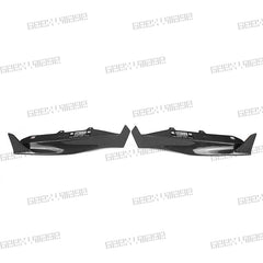 BMW M3CS M3C M3 F81 F80 2014 2015 2016 2017 2018 & M4CS M4C M4 F83 F82 2014 2015 2016 2017 2018 2019 2020 with Aftermarket Parts - Rear Canards Carbon Fiber from Geex Village