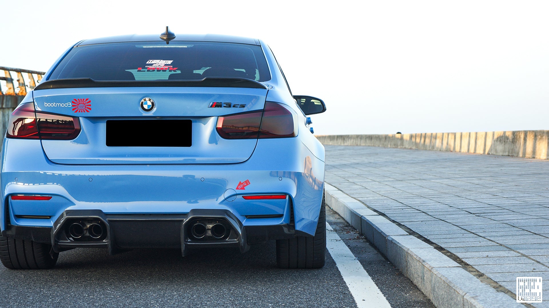 BMW M3CS M3C M3 F81 F80 2014 2015 2016 2017 2018 & M4CS M4C M4 F83 F82 2014 2015 2016 2017 2018 2019 2020 with Aftermarket Parts - Rear Diffuser & Rear Diffuser Undertray Pre-preg Carbon Fiber from Geex Village
