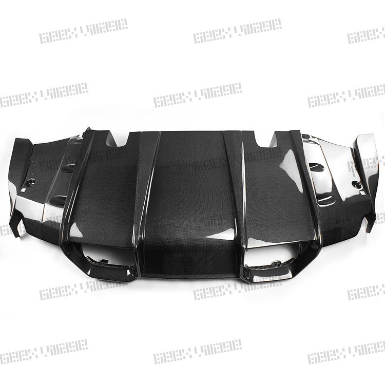 BMW M3CS M3C M3 F81 F80 2014 2015 2016 2017 2018 & M4CS M4C M4 F83 F82 2014 2015 2016 2017 2018 2019 2020 with Aftermarket Parts - Rear Diffuser & Rear Diffuser Undertray Pre-preg Carbon Fiber from Geex Village