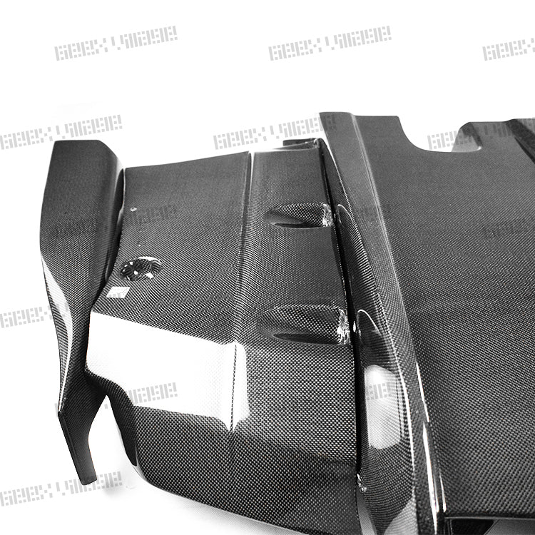 BMW M3CS M3C M3 F81 F80 2014 2015 2016 2017 2018 & M4CS M4C M4 F83 F82 2014 2015 2016 2017 2018 2019 2020 with Aftermarket Parts - Rear Diffuser & Rear Diffuser Undertray Pre-preg Carbon Fiber from Geex Village