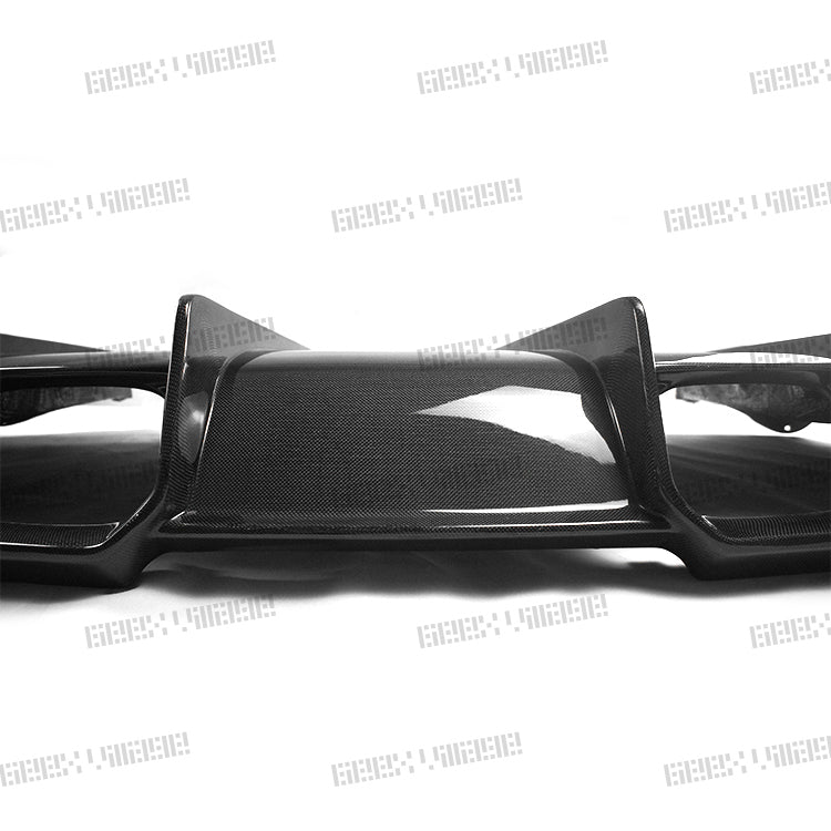 BMW M3CS M3C M3 F81 F80 2014 2015 2016 2017 2018 & M4CS M4C M4 F83 F82 2014 2015 2016 2017 2018 2019 2020 with Aftermarket Parts - Rear Diffuser & Rear Diffuser Undertray Pre-preg Carbon Fiber from Geex Village