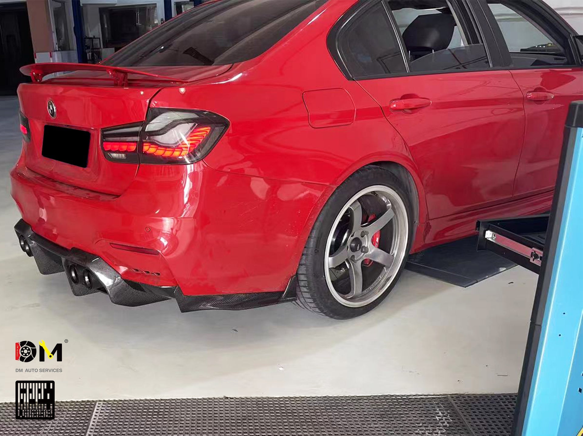 BMW M3CS M3C M3 F81 F80 2014 2015 2016 2017 2018 & M4CS M4C M4 F83 F82 2014 2015 2016 2017 2018 2019 2020 with Aftermarket Parts - Rear Diffuser & Rear Diffuser Undertray Pre-preg Carbon Fiber from Geex Village