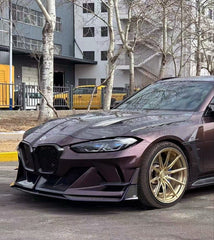 BMW M3CS M3C M3 G80 G81 2021-ON & M4CSL M4CS M4C M4 G82 G83 2021-ON with Aftermarket Parts - Front Bumper Kit Carbon Fiber from Geex Village