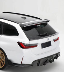 BMW M3CS M3C M3 G81 2021-ON & 3 Series M340i 330i G21 (Fits Both Pre-LCI & LCI) 2019-ON with Aftermarket Parts - Hommage+ Rear Roof Spoiler Carbon Fiber from Geex Village