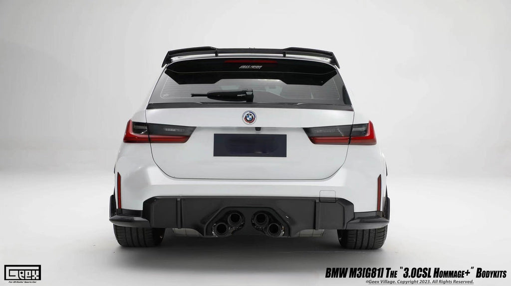 BMW M3/C/CS G81 & 3 Series G21 Aftermarket Parts Geex Village Rear Roof ...
