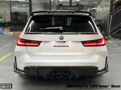 BMW M3CS M3C M3 G81 2021-ON & 3 Series M340i 330i G21 (Fits Both Pre-LCI & LCI) 2019-ON with Aftermarket Parts - Hommage+ Rear Spoiler Dry Pre-preg Carbon Fiber from Geex Village