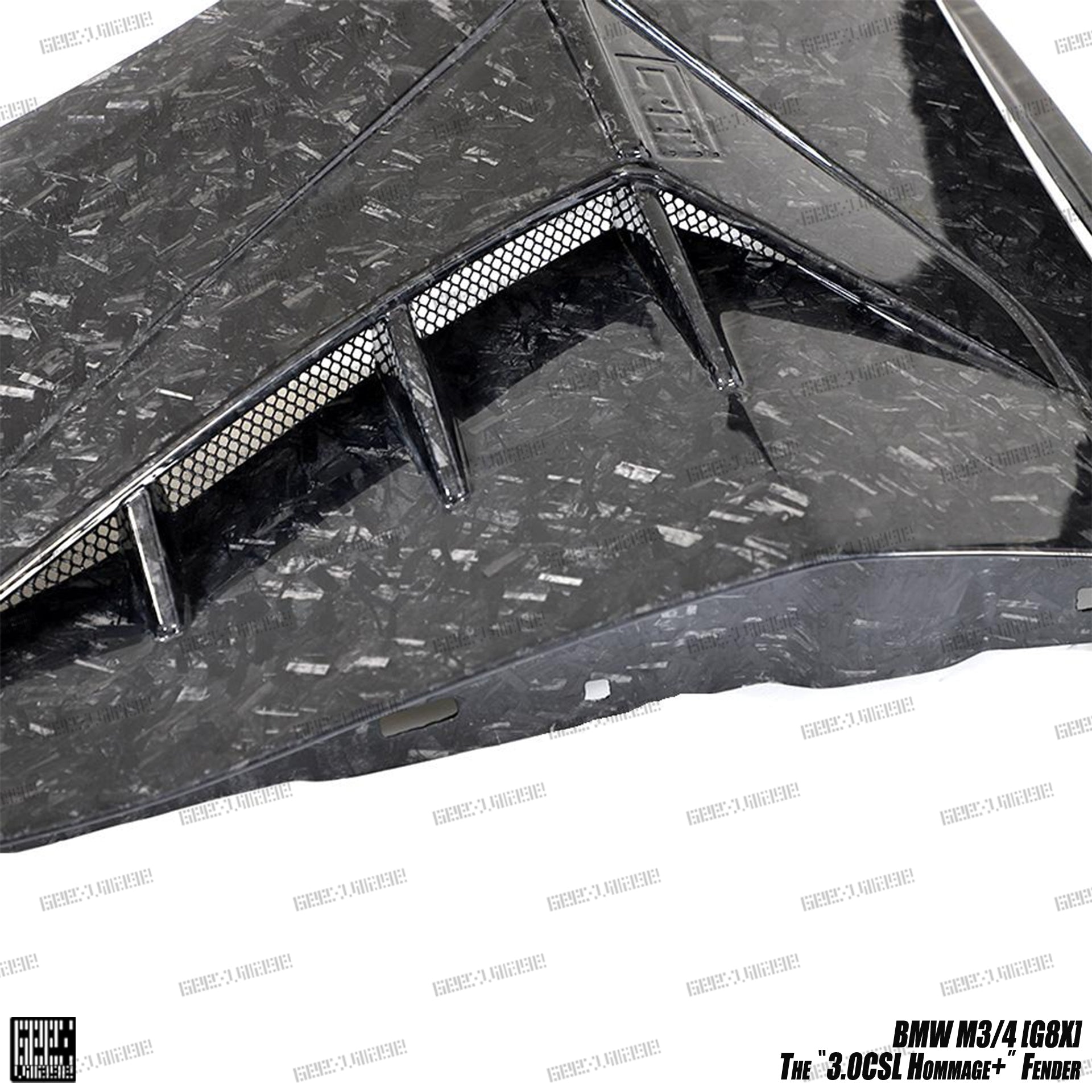 BMW M4CSL M4CS M4C M4 G82 G83 2021-ON with Aftermarket Parts - Hommage+ Front Fenders Carbon Fiber from Geex Village