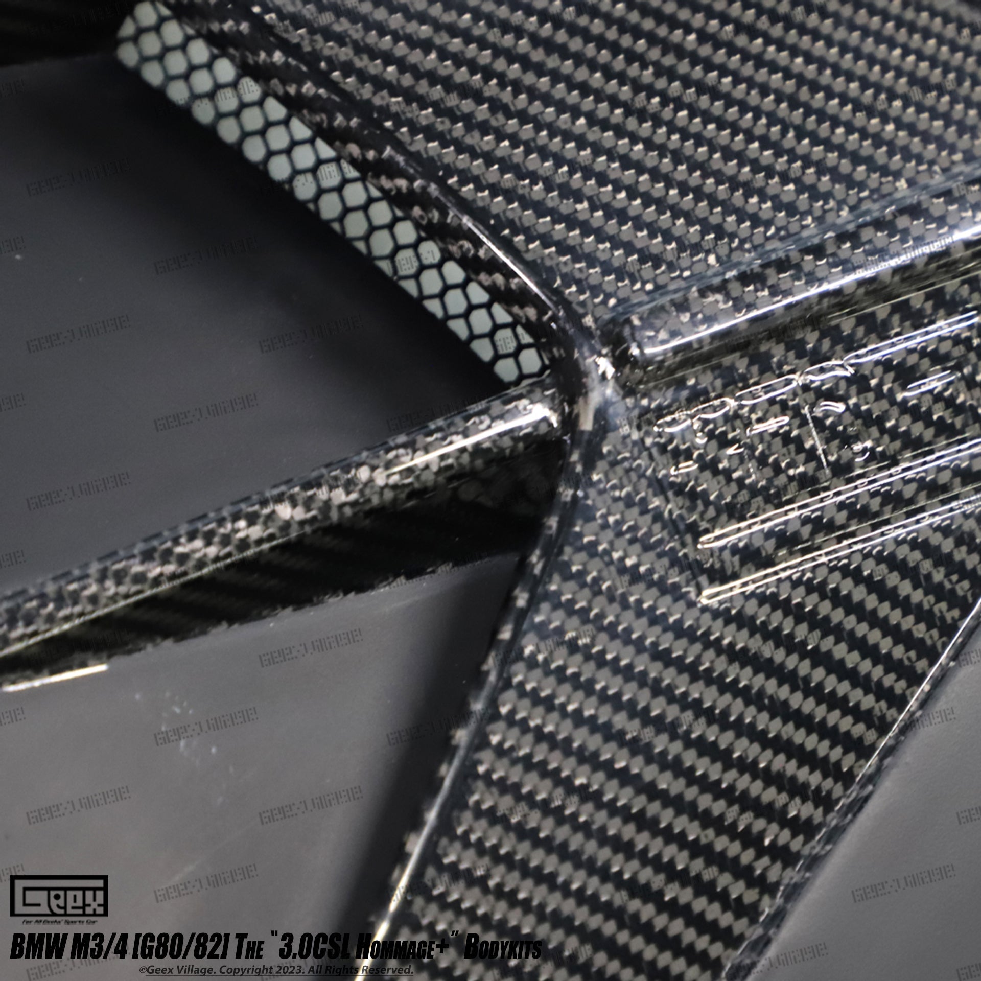 BMW M4CSL M4CS M4C M4 G82 G83 2021-ON with Aftermarket Parts - Hommage+ Front Fenders Carbon Fiber from Geex Village