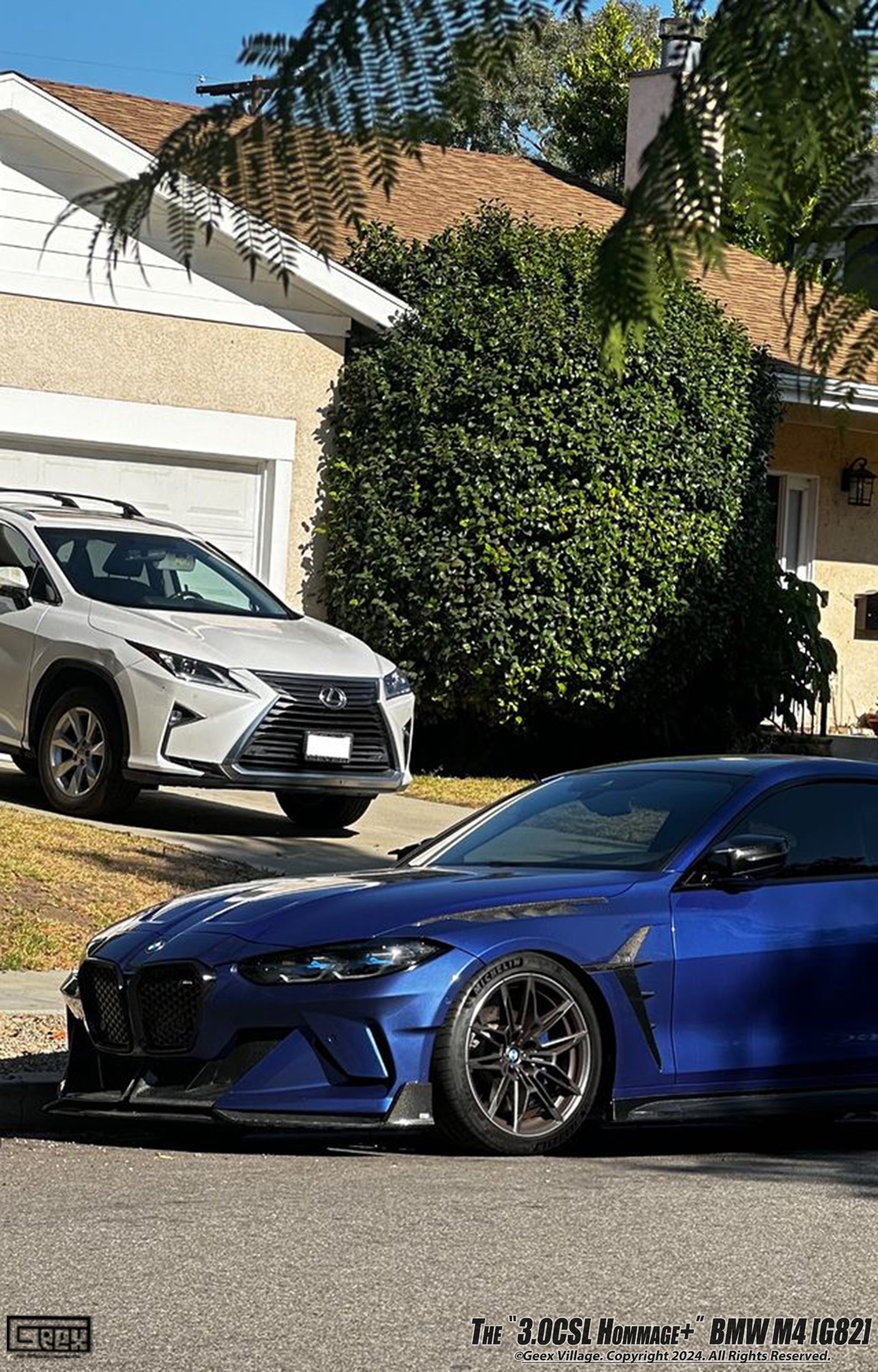 BMW M4CSL M4CS M4C M4 G82 G83 2021-ON with Aftermarket Parts - Hommage+ Front Fenders Carbon Fiber from Geex Village