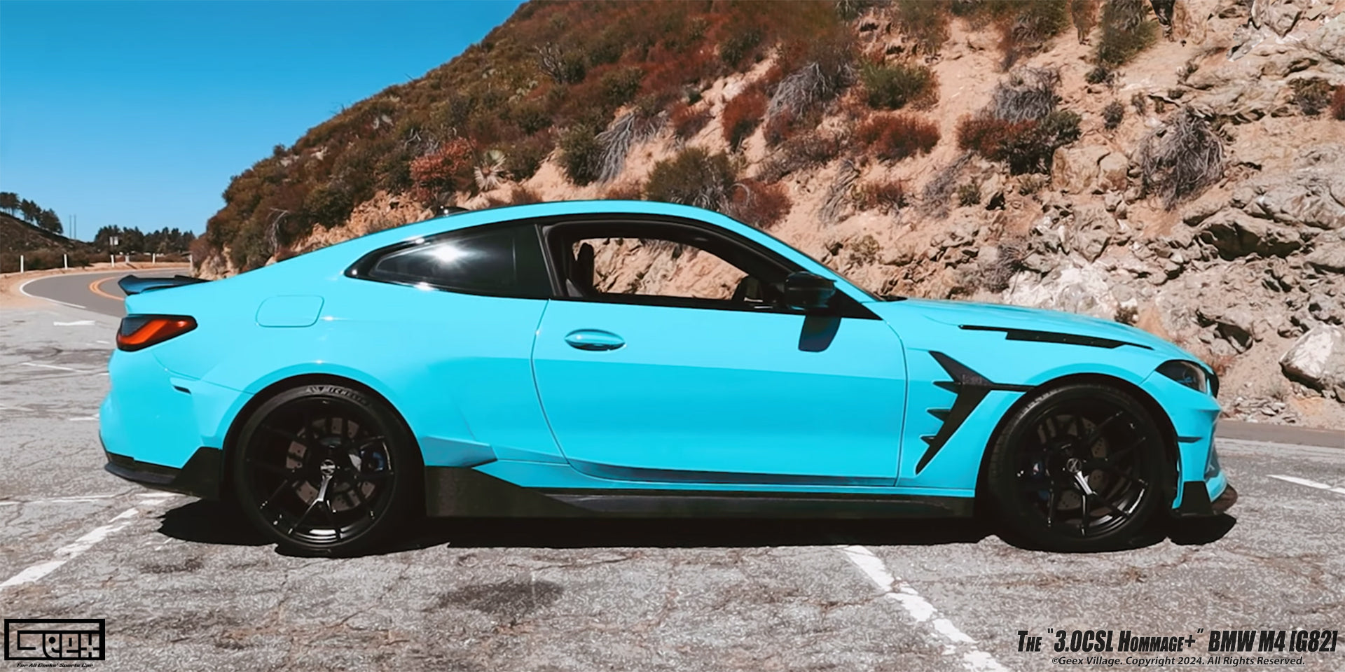 BMW M4CSL M4CS M4C M4 G82 G83 2021-ON with Aftermarket Parts - Hommage+ Front Fenders Carbon Fiber from Geex Village