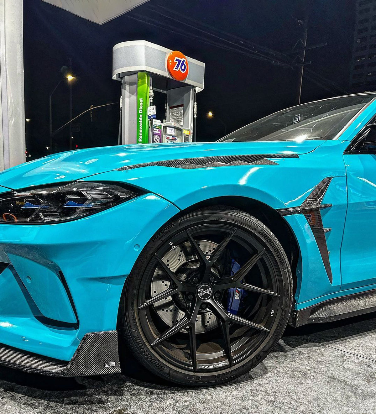 BMW M4CSL M4CS M4C M4 G82 G83 2021-ON with Aftermarket Parts - Hommage+ Front Fenders Carbon Fiber from Geex Village