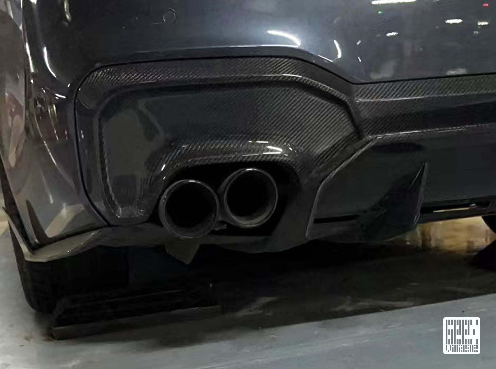BMW M5C M5 F90 2018 2019 2020 2021 2022 2023 2024 & 5 Series M550 540 G30 2017 2018 2019 2020 2021 2022 2023 (Fits both Pre-LCI & LCI) with Aftermarket Parts - Rear Diffuser & Undertray Carbon Fiber from Geex Village
