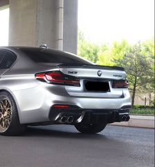 BMW M5C M5 F90 2018 2019 2020 2021 2022 2023 2024 & 5 Series M550 540 G30 2017 2018 2019 2020 2021 2022 2023 (Fits both Pre-LCI & LCI) with Aftermarket Parts - Rear Spoiler Carbon Fiber from Geex Village