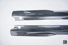 BMW M5C M5 F90 2018 2019 2020 2021 2022 2023 2024 & 5 Series M550 540 G30 2017 2018 2019 2020 2021 2022 2023 (Fits both Pre-LCI & LCI) with Aftermarket Parts - Side Skirts Carbon Fiber from Geex Village