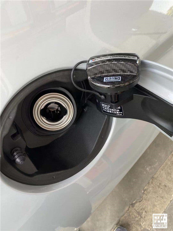 BMW 8 Series M850 840 G14 G15 G16 2018-ON & M8 F91 F92 F93 2019-ON with Aftermarket Parts - MP M Performance Style Fuel Filler Cap Carbon Fiber from Geex Village