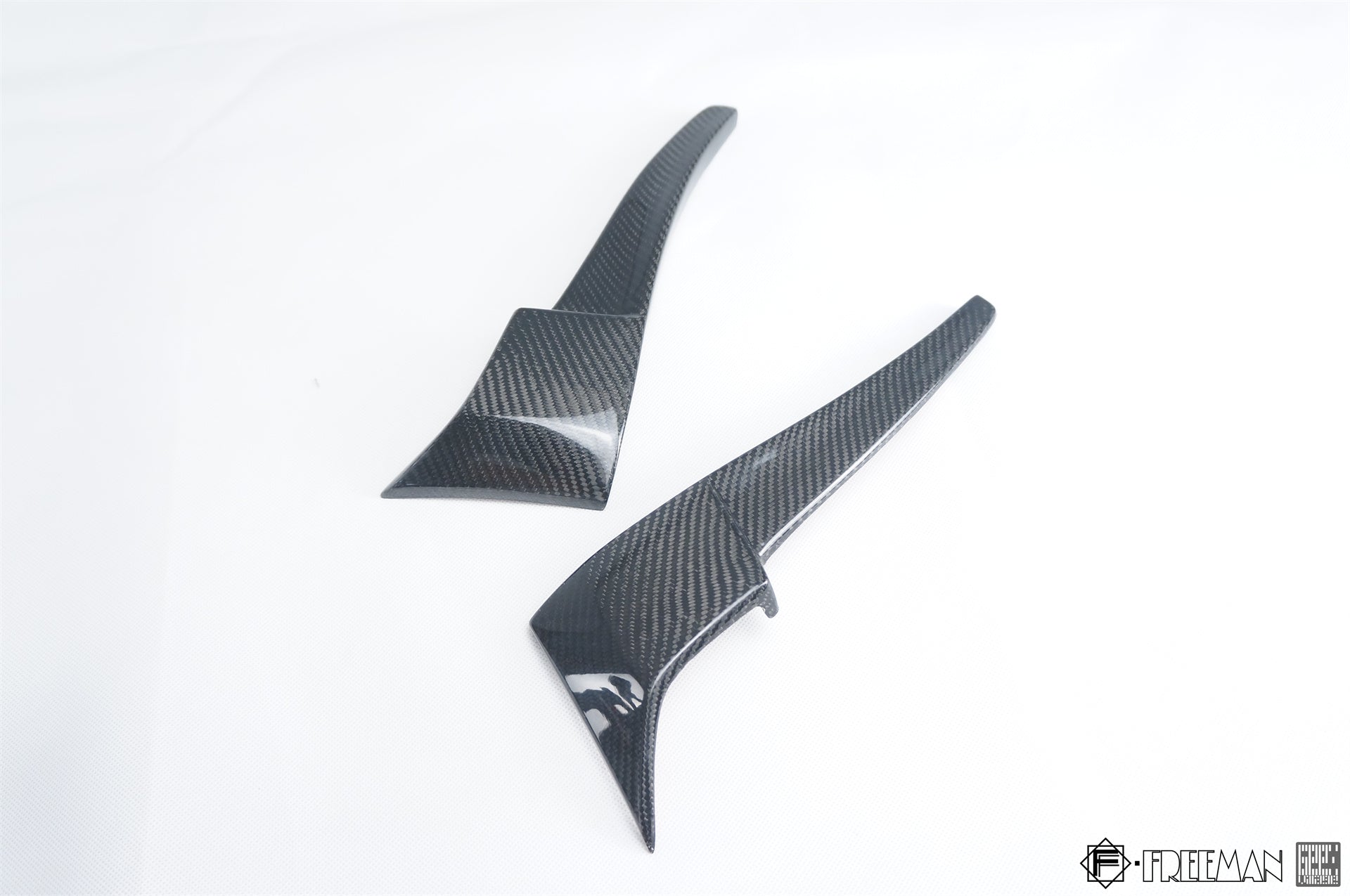 Cadillac ATS Turbo Luxury Performance Premium 2015 2016 2017 2018 2019 with Aftermarket Parts - Front Lip & Air Diverter Canards Carbon Fiber from Geex Village