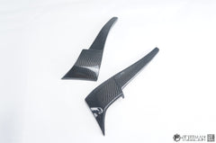 Cadillac ATS Turbo Luxury Performance Premium 2015 2016 2017 2018 2019 with Aftermarket Parts - Front Lip & Air Diverter Canards Carbon Fiber from Geex Village