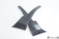 Cadillac ATS Turbo Luxury Performance Premium 2015 2016 2017 2018 2019 with Aftermarket Parts - Front Lip & Air Diverter Canards Carbon Fiber from Geex Village