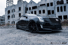 Cadillac ATS Turbo Luxury Performance Premium 2015 2016 2017 2018 2019 with Aftermarket Parts - Front Lip & Air Diverter Canards Carbon Fiber from Geex Village