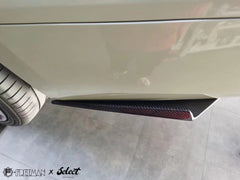 Cadillac ATS Turbo Luxury Performance Premium 2013 2014 2015 2016 2017 2018 2019 with Aftermarket Parts - Rear Canards Carbon Fiber from Geex Village