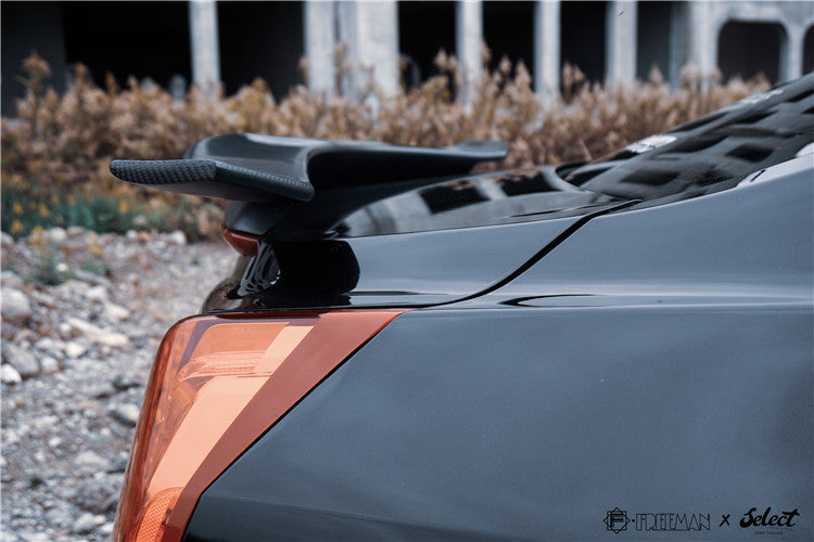 Cadillac ATS Turbo Luxury Performance Premium 2013 2014 2015 2016 2017 2018 2019 Sendan with Aftermarket Parts - Rear Spoiler Wing Carbon Fiber from Geex Village
