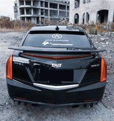 Cadillac ATS Turbo Luxury Performance Premium 2013 2014 2015 2016 2017 2018 2019 Sendan with Aftermarket Parts - Rear Spoiler Wing Carbon Fiber from Geex Village