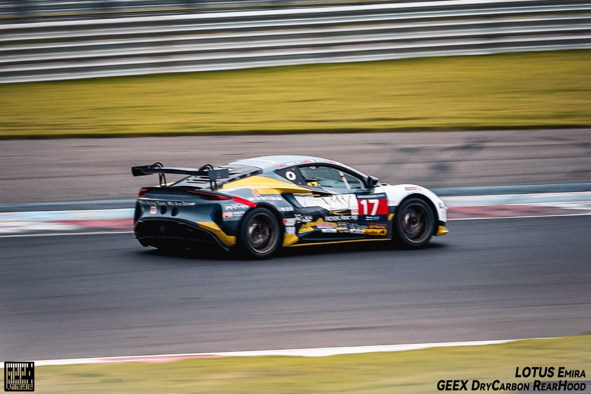 Lotus Emira 3.6 V6 2.0 Four-cylinder 2022-ON with Aftermarket Parts - GT4 Style Rear Wing Carbon Fiber from Geex Village