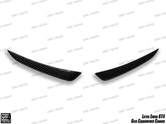 Lotus Emira 3.6 V6 2.0 Four-cylinder 2022-ON with Aftermarket Parts - GEEX Front Canards Carbon Fiber from Geex Village