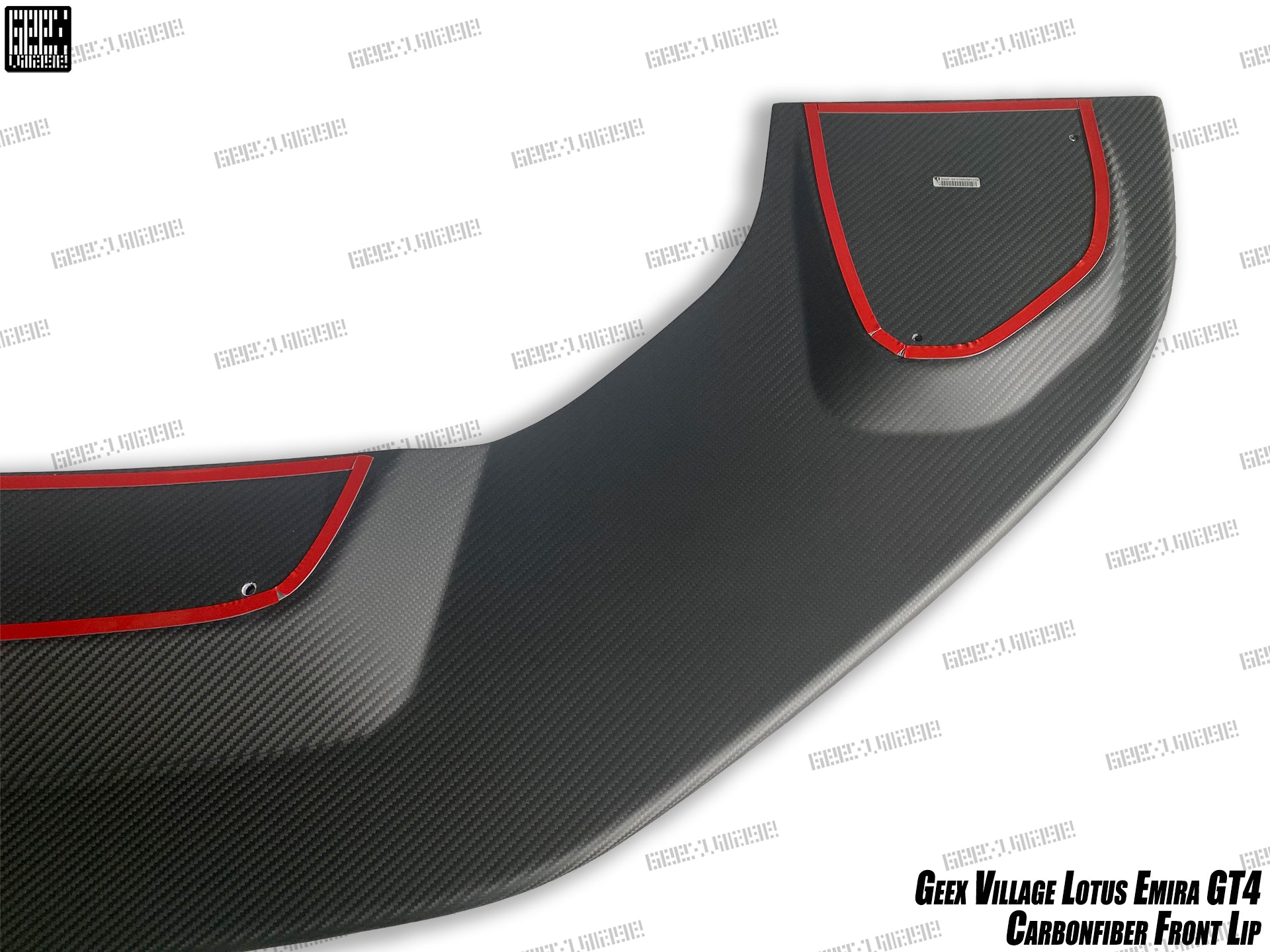 Lotus Emira 3.6 V6 2.0 Four-cylinder 2022-ON with Aftermarket Parts - GT4 Style Front Lip Carbon Fiber from Geex Village
