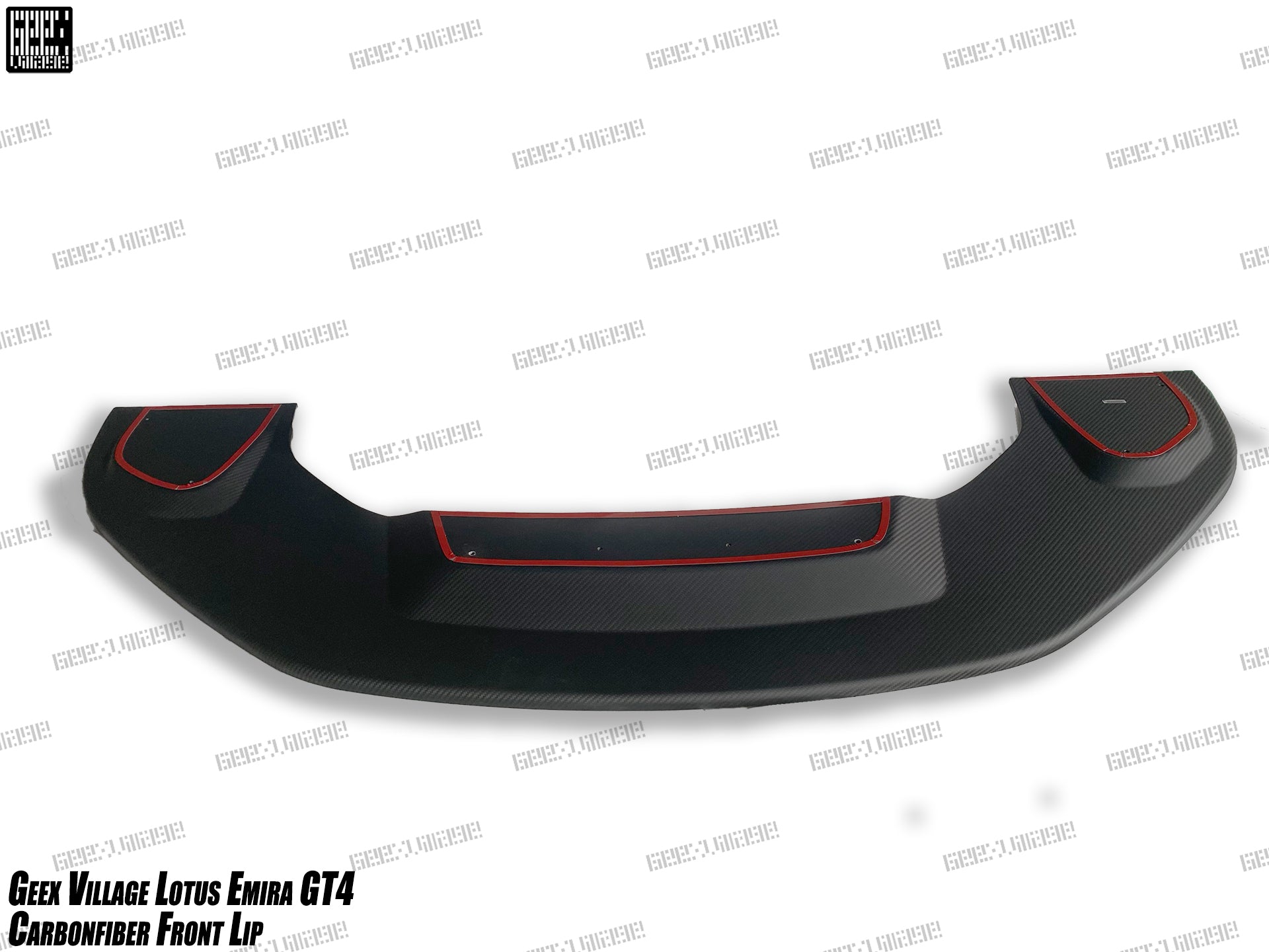 Lotus Emira 3.6 V6 2.0 Four-cylinder 2022-ON with Aftermarket Parts - GT4 Style Front Lip Carbon Fiber from Geex Village