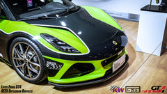 Lotus Emira 3.6 V6 2.0 Four-cylinder 2022-ON with Aftermarket Parts - GT4 Style Front Lip Carbon Fiber from Geex Village