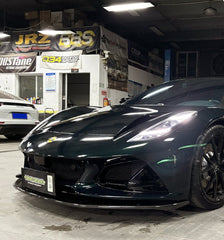Lotus Emira 3.6 V6 2.0 Four-cylinder 2022-ON with Aftermarket Parts - GT4 Style Front Lip Carbon Fiber from Geex Village