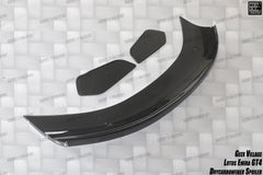 Lotus Emira 3.6 V6 2.0 Four-cylinder 2022-ON with Aftermarket Parts - GT4 Style Rear Wing Carbon Fiber from Geex Village