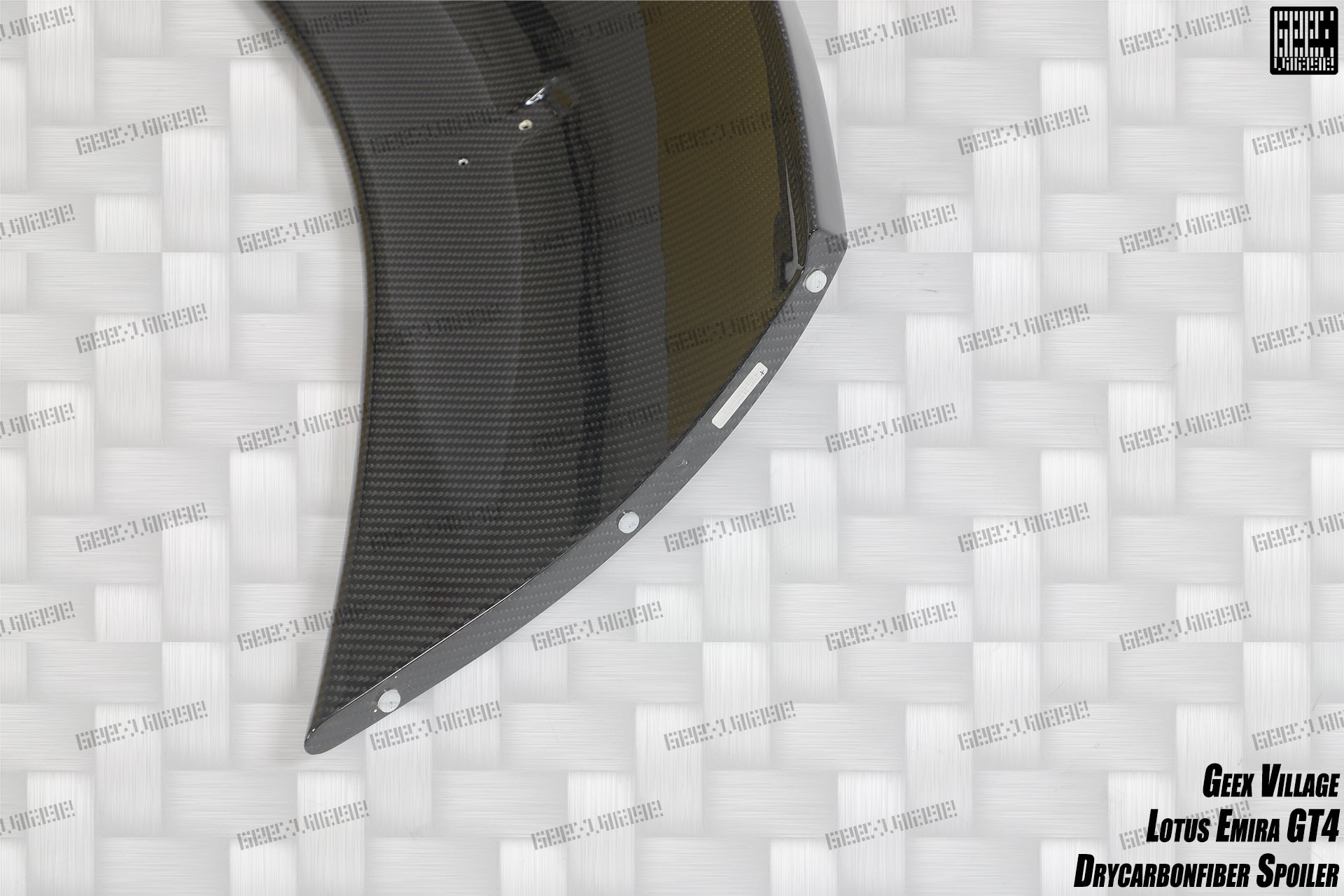 Lotus Emira 3.6 V6 2.0 Four-cylinder 2022-ON with Aftermarket Parts - GT4 Style Rear Wing Carbon Fiber from Geex Village
