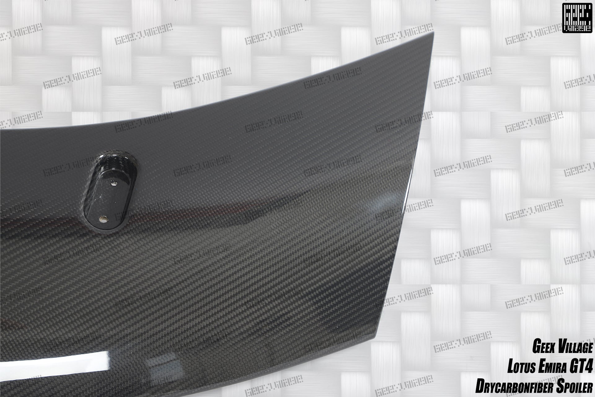 Lotus Emira 3.6 V6 2.0 Four-cylinder 2022-ON with Aftermarket Parts - GT4 Style Rear Wing Carbon Fiber from Geex Village