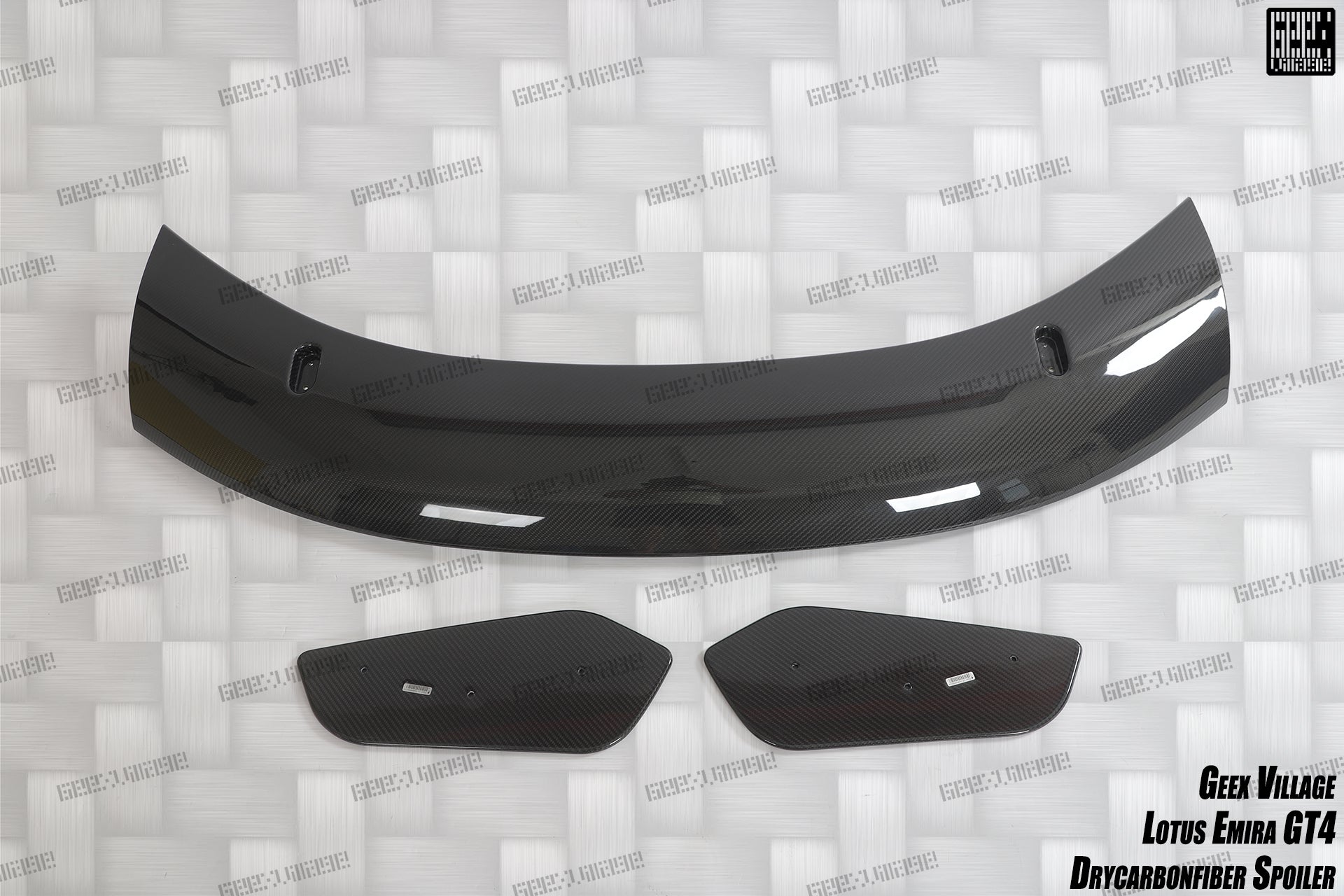 Lotus Emira 3.6 V6 2.0 Four-cylinder 2022-ON with Aftermarket Parts - GT4 Style Rear Wing Carbon Fiber from Geex Village