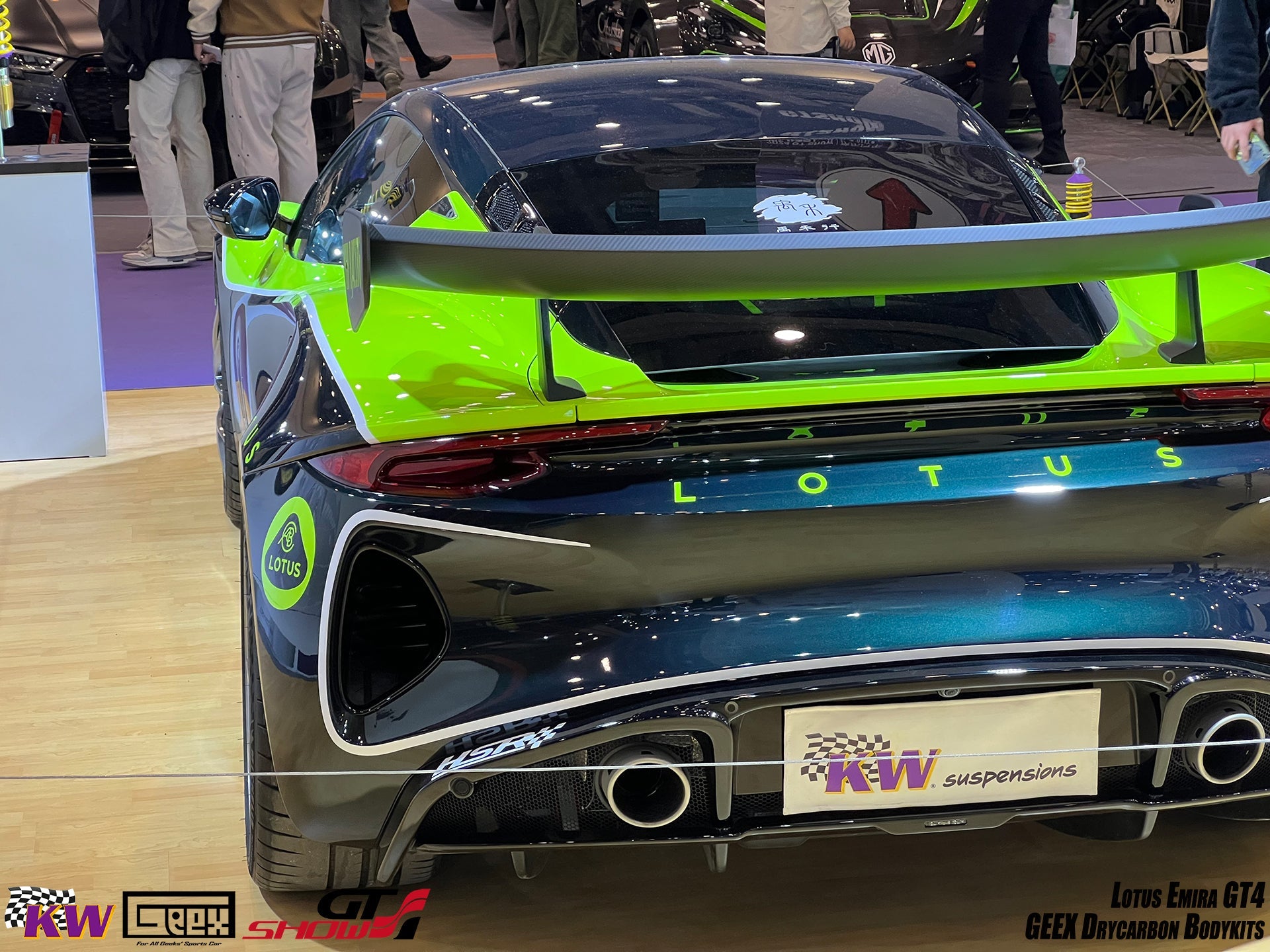 Lotus Emira 3.6 V6 2.0 Four-cylinder 2022-ON with Aftermarket Parts - GT4 Style Rear Wing Carbon Fiber from Geex Village