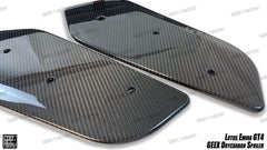Lotus Emira 3.6 V6 2.0 Four-cylinder 2022-ON with Aftermarket Parts - GT4 Style Rear Wing Carbon Fiber from Geex Village