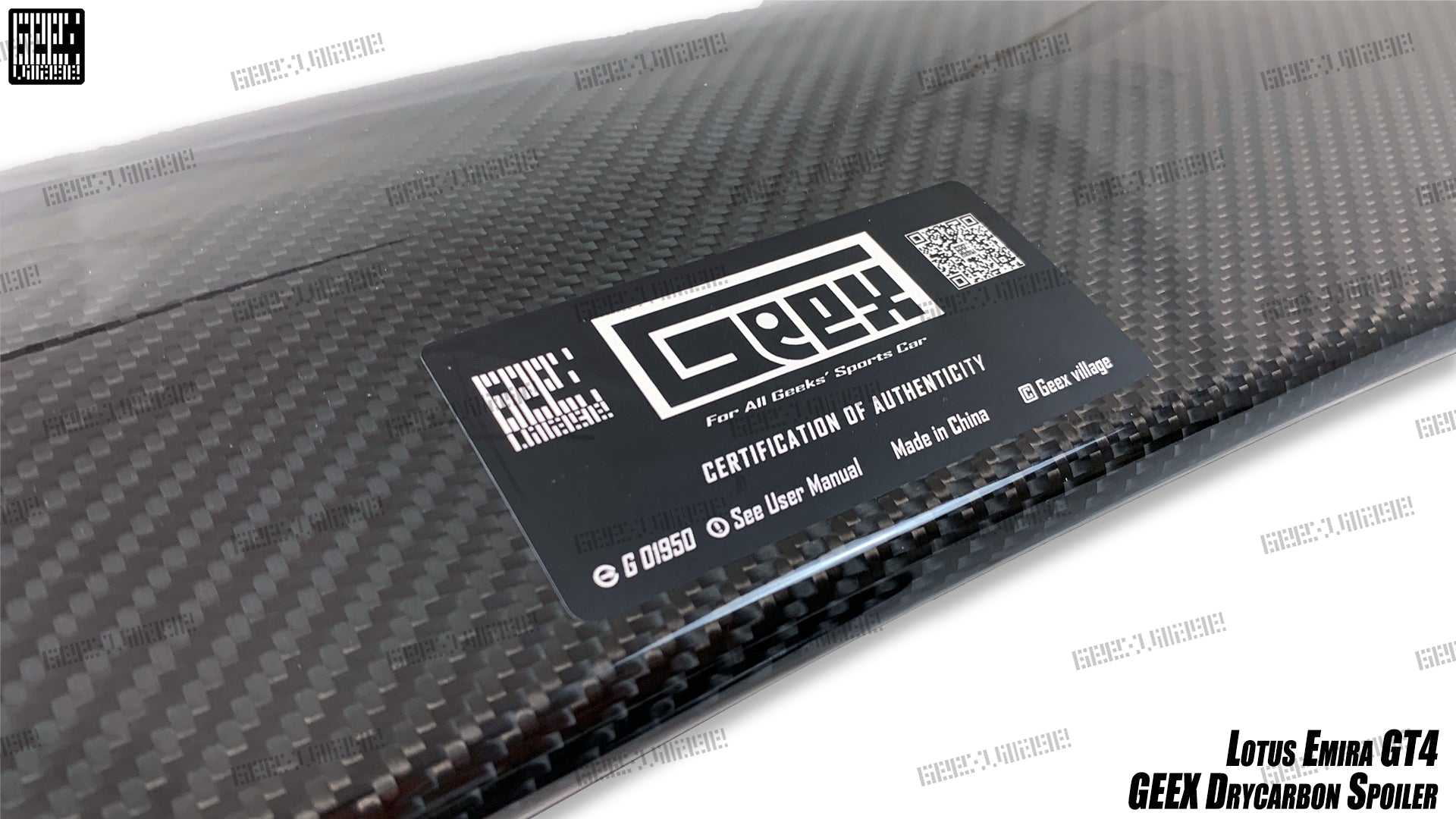 Lotus Emira 3.6 V6 2.0 Four-cylinder 2022-ON with Aftermarket Parts - GT4 Style Rear Wing Carbon Fiber from Geex Village
