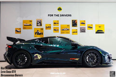 Lotus Emira 3.6 V6 2.0 Four-cylinder 2022-ON with Aftermarket Parts - GT4 Style Side Skirts Carbon Fiber from Geex Village