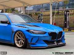 BMW M3CS M3C M3 G80 G81 2021-ON & M4CSL M4CS M4C M4 G82 G83 2021-ON with Aftermarket Parts - Front Bumper Kit Carbon Fiber from Geex Village