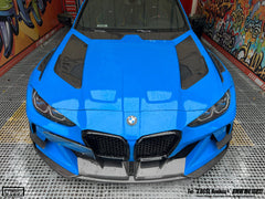 BMW M3CS M3C M3 G80 G81 2021-ON & M4CSL M4CS M4C M4 G82 G83 2021-ON with Aftermarket Parts - Hommage+ Hood Carbon Fiber from Geex Village