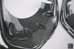 MINI Cooper JCW (John Cooper Works) S Base F56 LCI 2022-ON with Aftermarket Parts - Fog Light Bezel Carbon Fiber/FRP from Geex Village